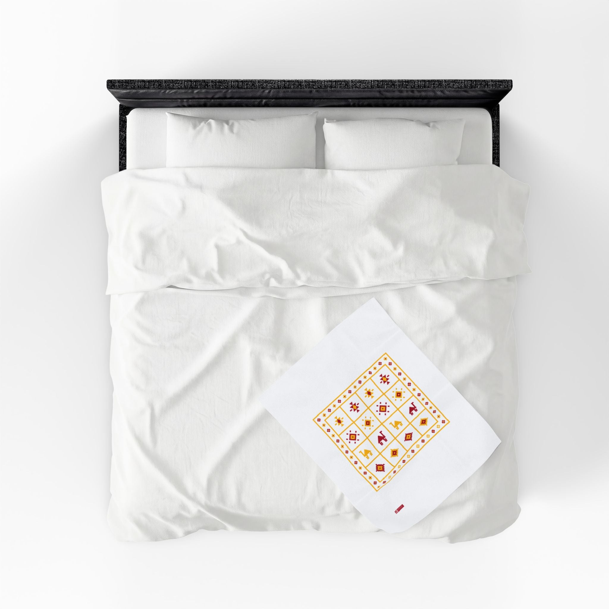 Zemmouri — Traditional Authentic Moroccan Berber Design Plush Blanket