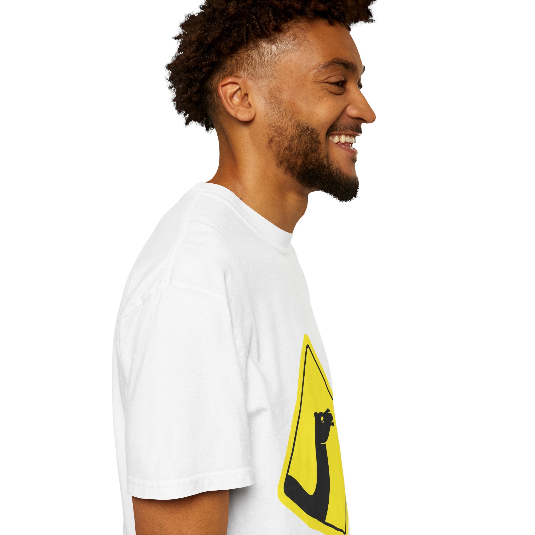 Saharan — Camel Crossing Road Sign Graphic T‑Shirt