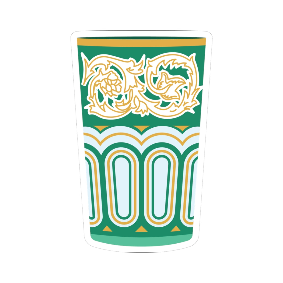 Kess — Traditional Moroccan Tea Glass Culture Sticker