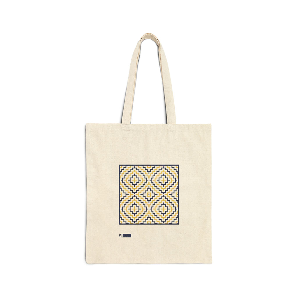 Hannah — Printed Cotton Tote Bag Moroccan Inspired Design