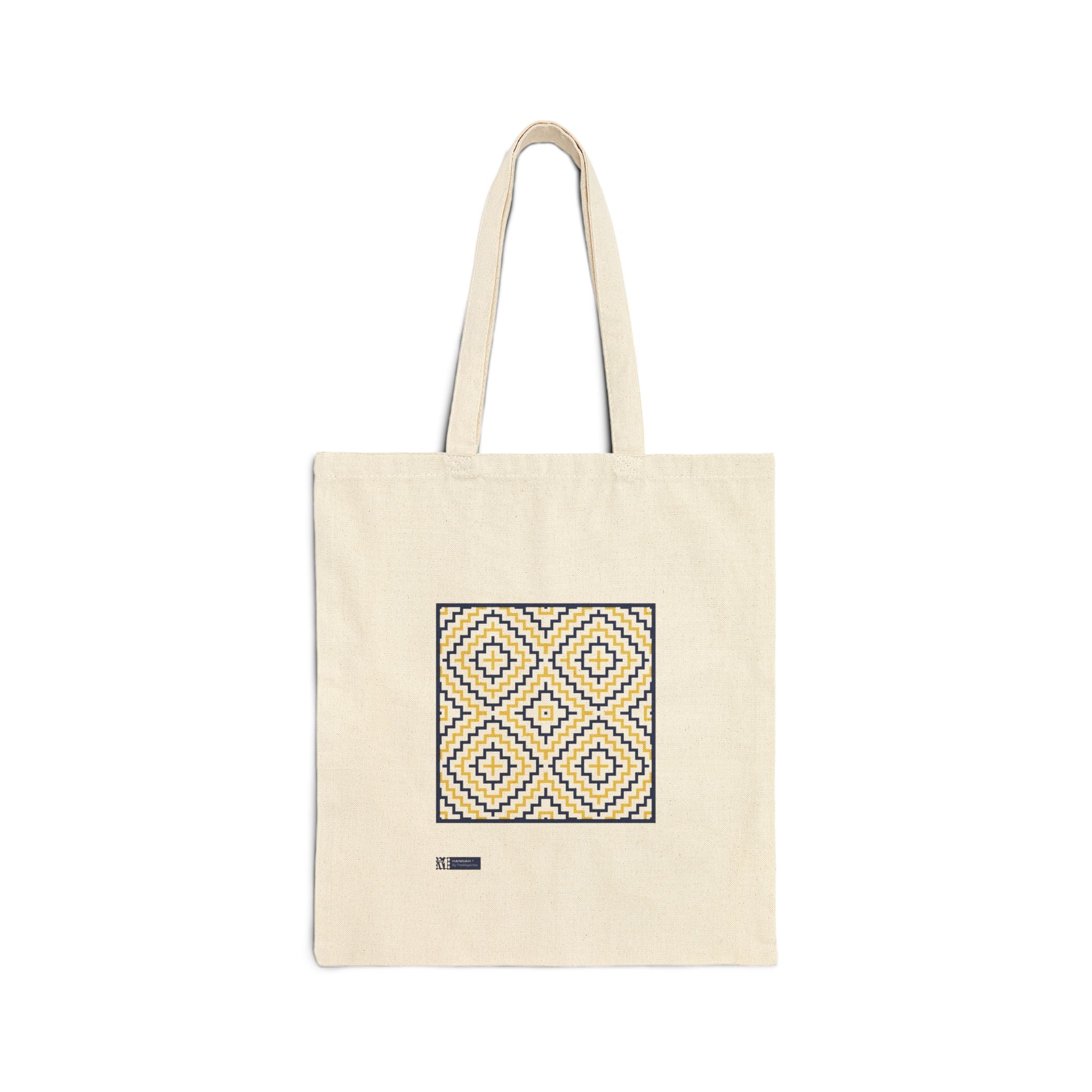 Hannah — Sac fourre-tout en coton imprimé, design d'inspiration marocaine