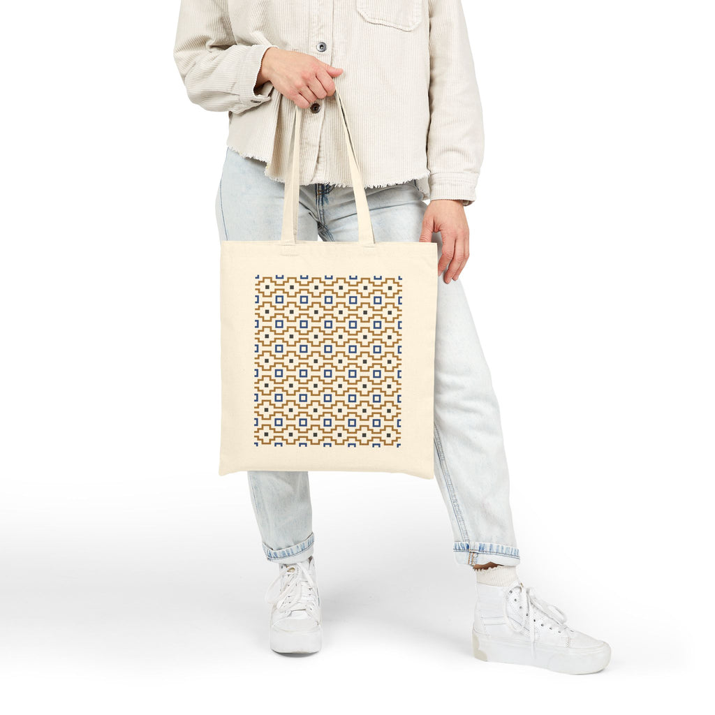 Rabat — Printed Cotton Tote Bag Moroccan Inspired Design Pattern