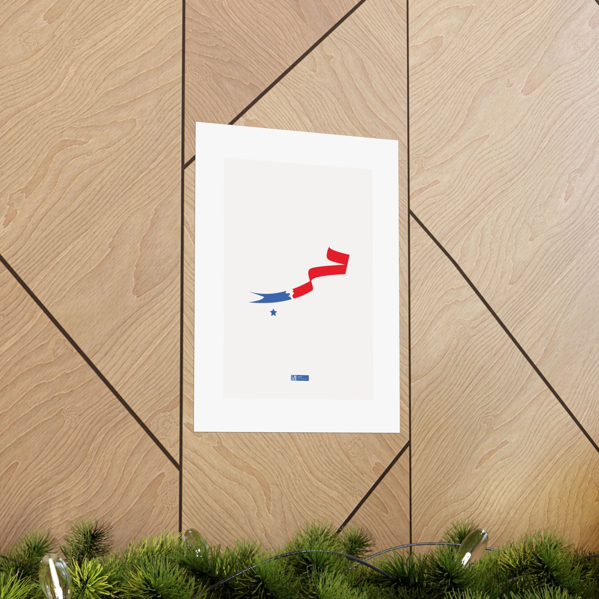 War — Patriotic Minimalist Arabic Calligraphy Matte Vertical Poster