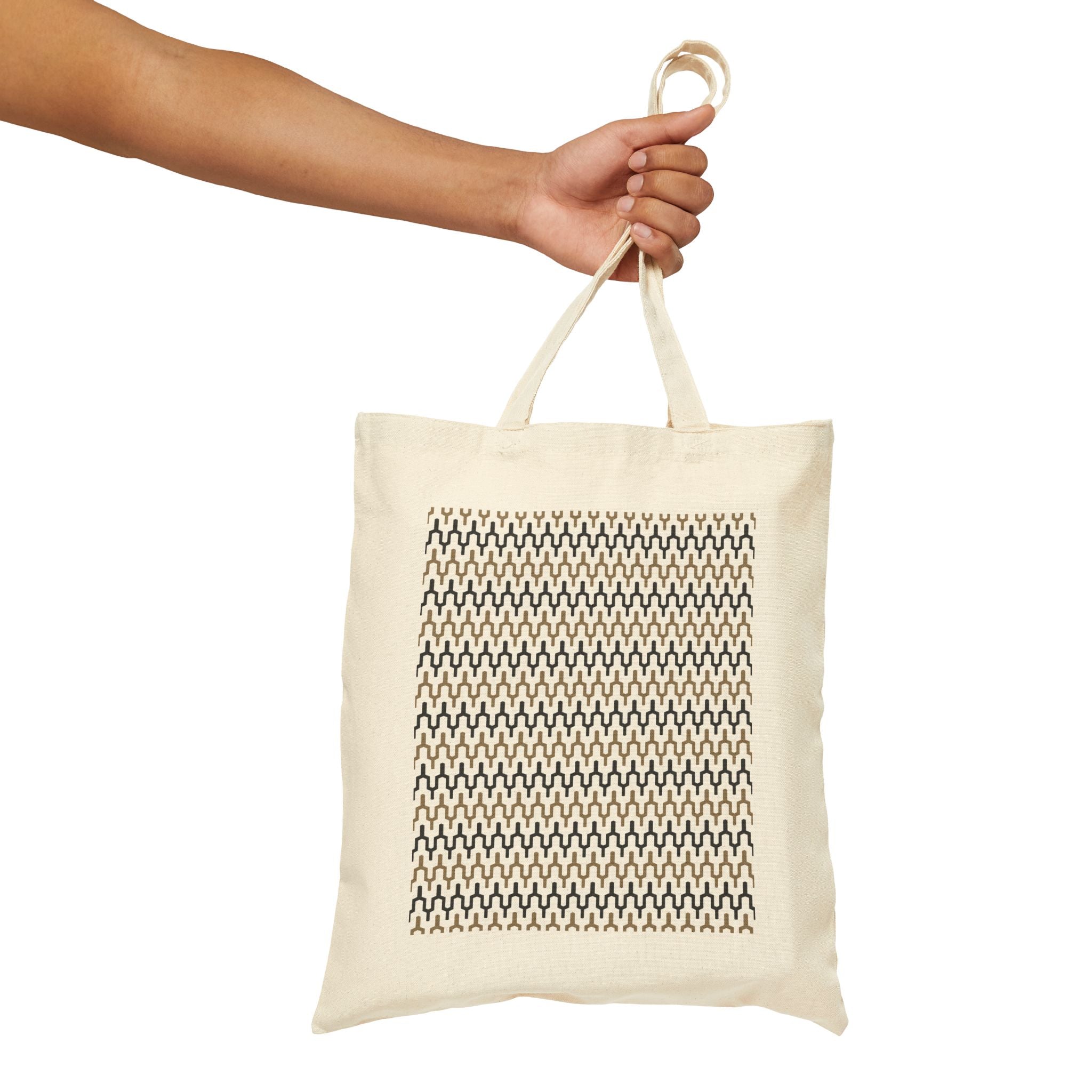 Fès – Sac fourre-tout en coton imprimé, motif d'inspiration marocaine