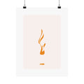 Fire — Minimalist Arabic Calligraphy Matte Vertical Poster