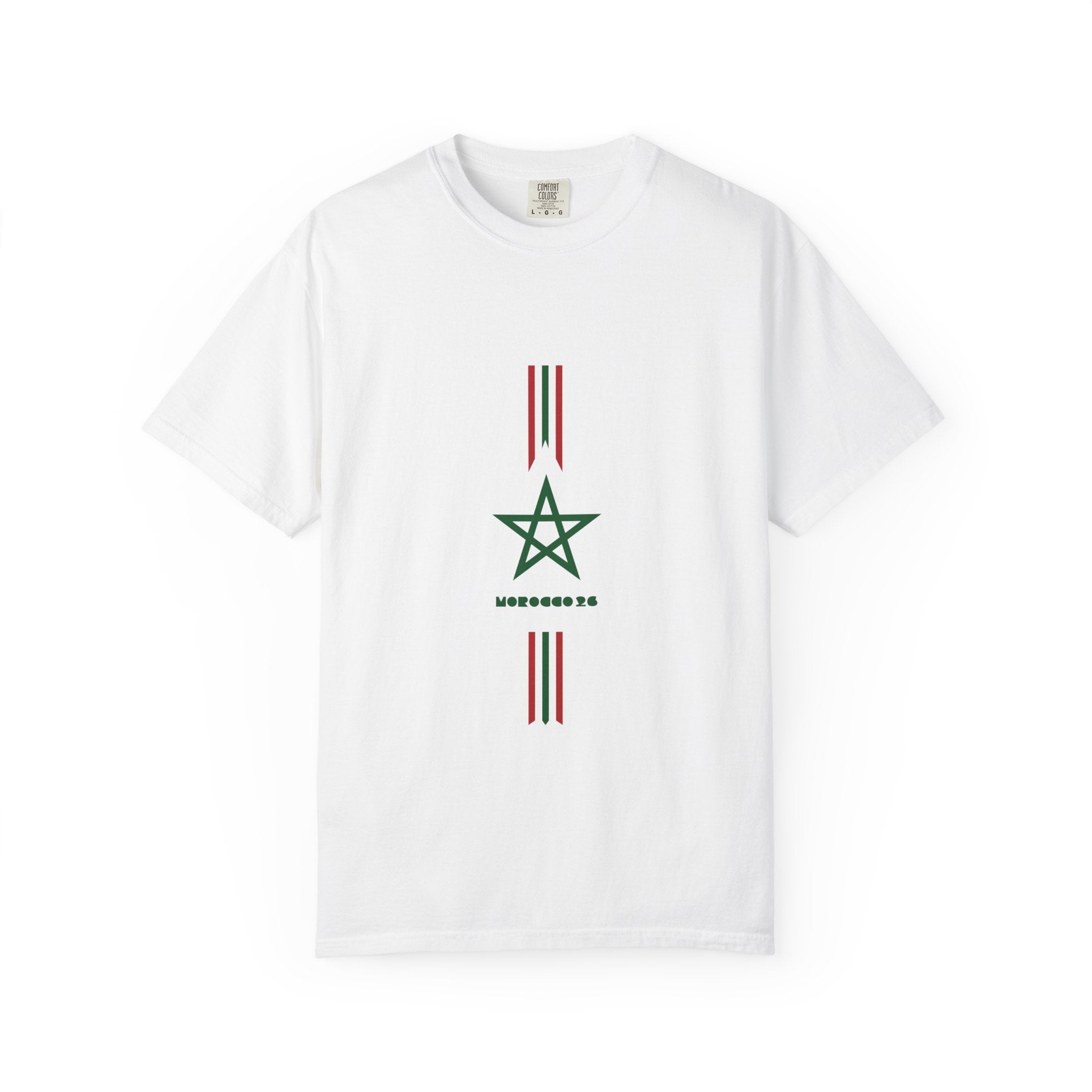 Raya — T-shirt Fierté Lions de l'Atlas Coupe du Monde 2026 Drapeau Maroc