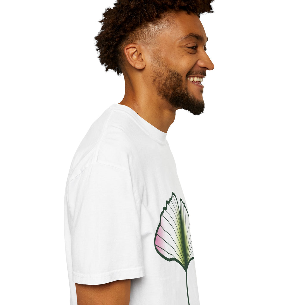 Bakoula — T-Shirt Graphique Botanique Feuille de Mauve Marocaine