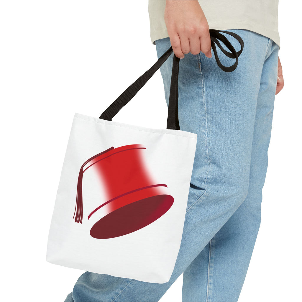 Moroccan Tarbush (Fez) Iconic Canvas Tote Bag - Cultural Chic Carryall