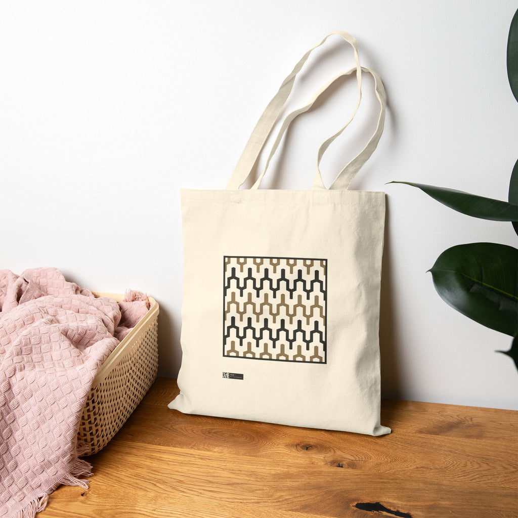 Fes — Printed Cotton Tote Bag Moroccan Inspired Design Pattern