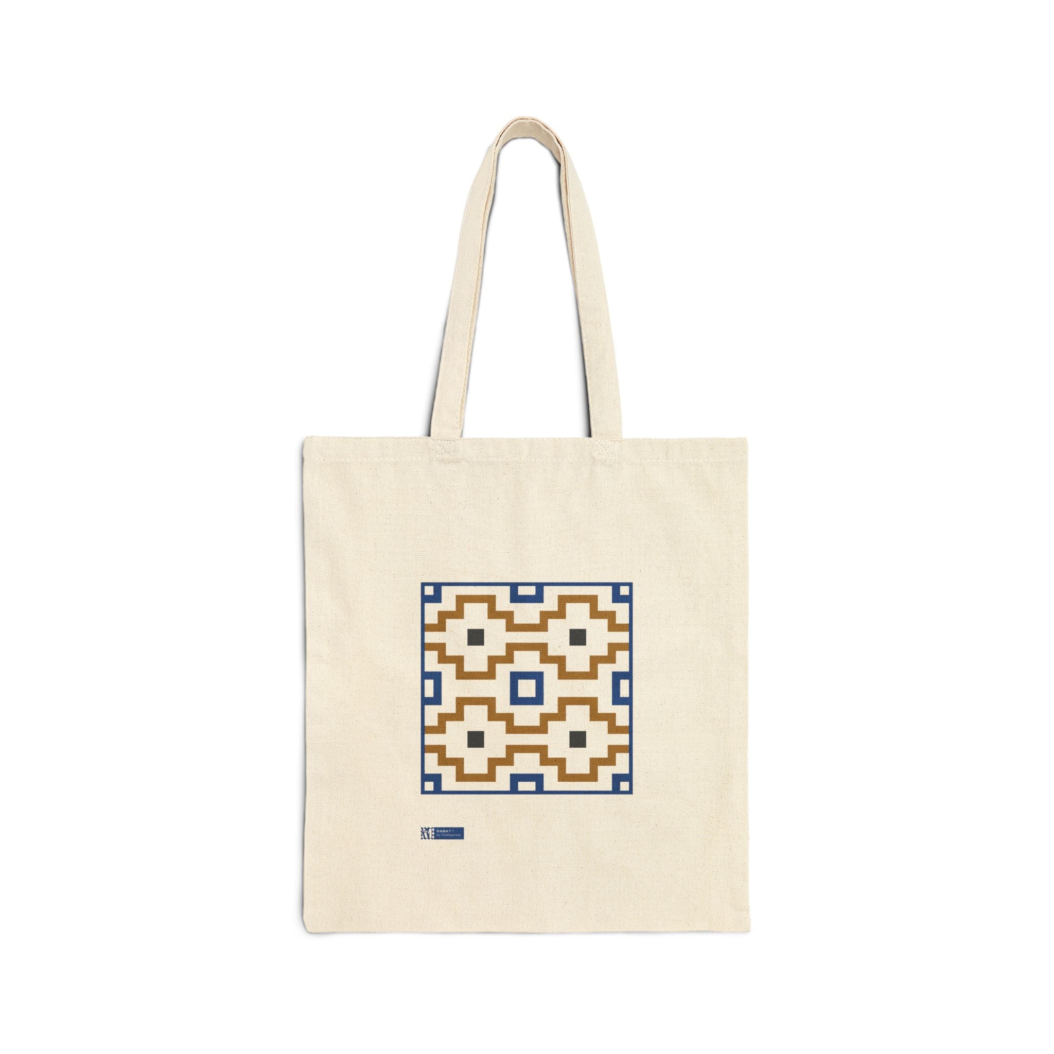 Rabat — Printed Cotton Tote Bag Moroccan Inspired Design Pattern