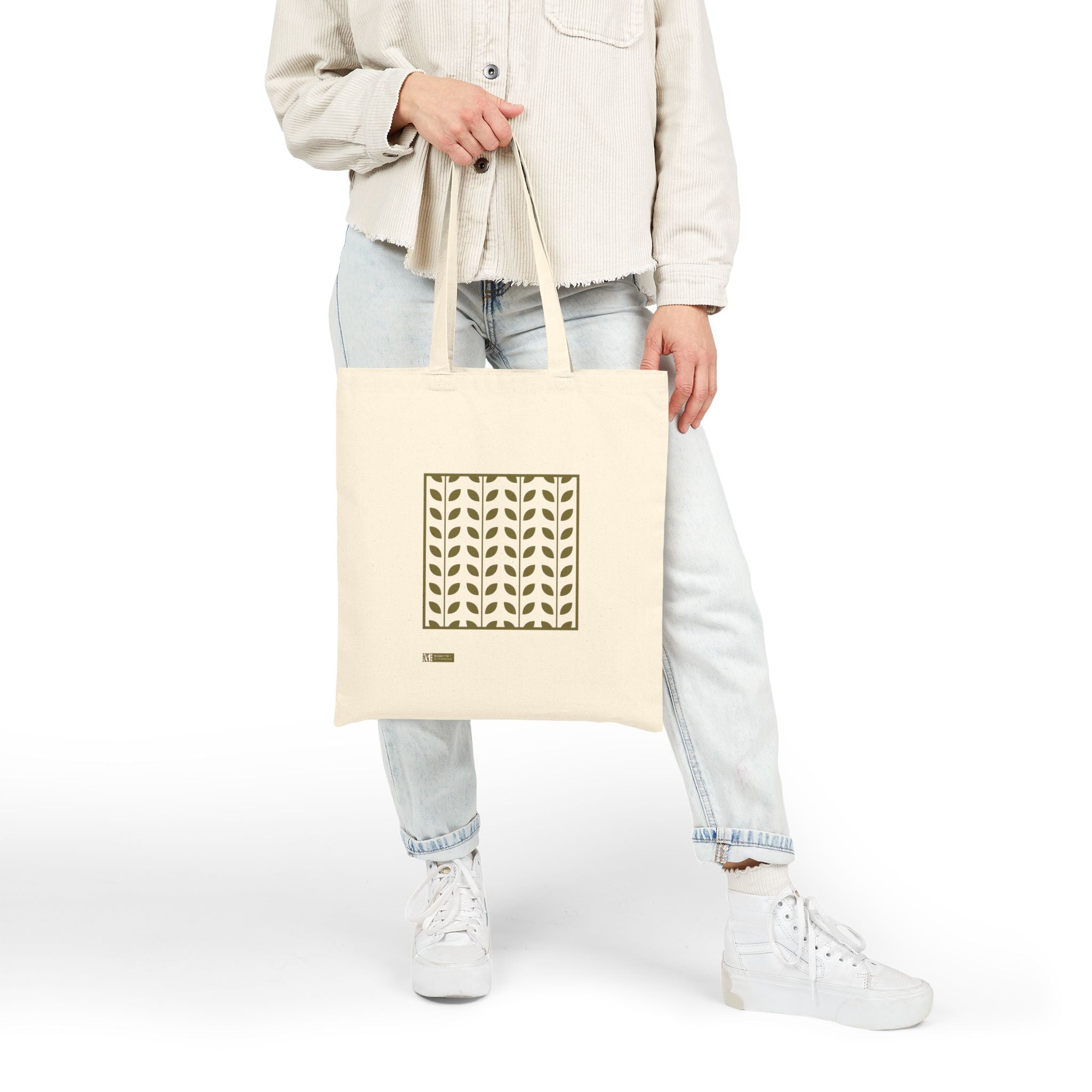 Rosette — Printed Cotton Tote Bag Moroccan Inspired Design Pattern