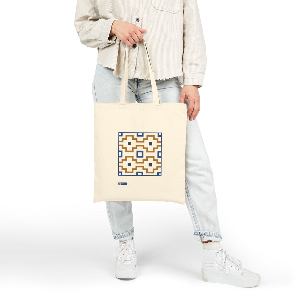 Rabat — Printed Cotton Tote Bag Moroccan Inspired Design Pattern