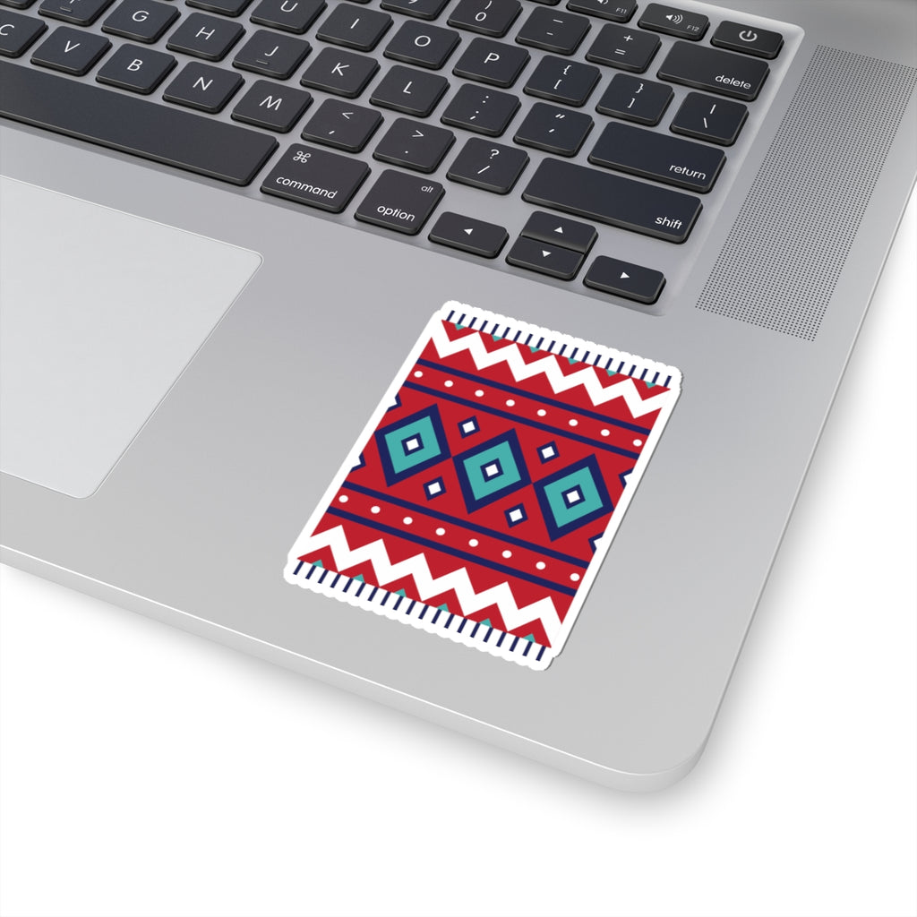 Taznakht — Moroccan Berber Handwoven Rug Diamond Pattern Sticker