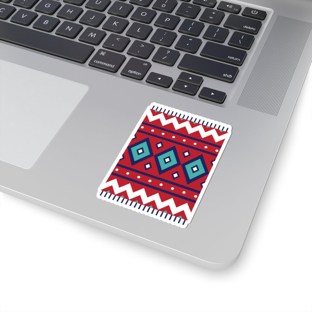 Taznakht — Autocollant de Tapis Berbère Marocain Tissé à la Main à Motif Diamant