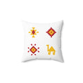 Zemmouri — Traditional Authentic Moroccan Berber Design Square Pillow