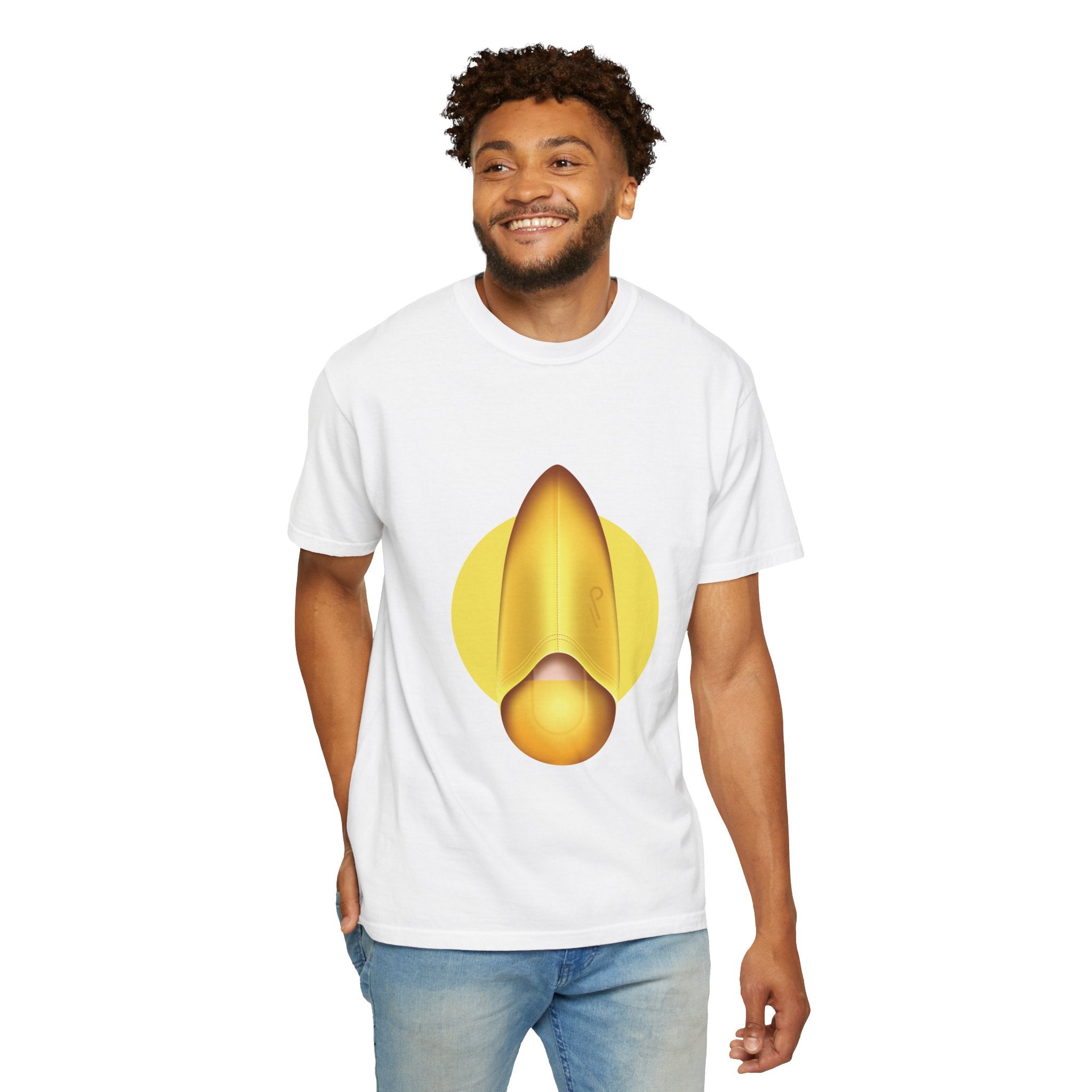 Balgha (Babouches) — T-shirt graphique babouches en cuir doré