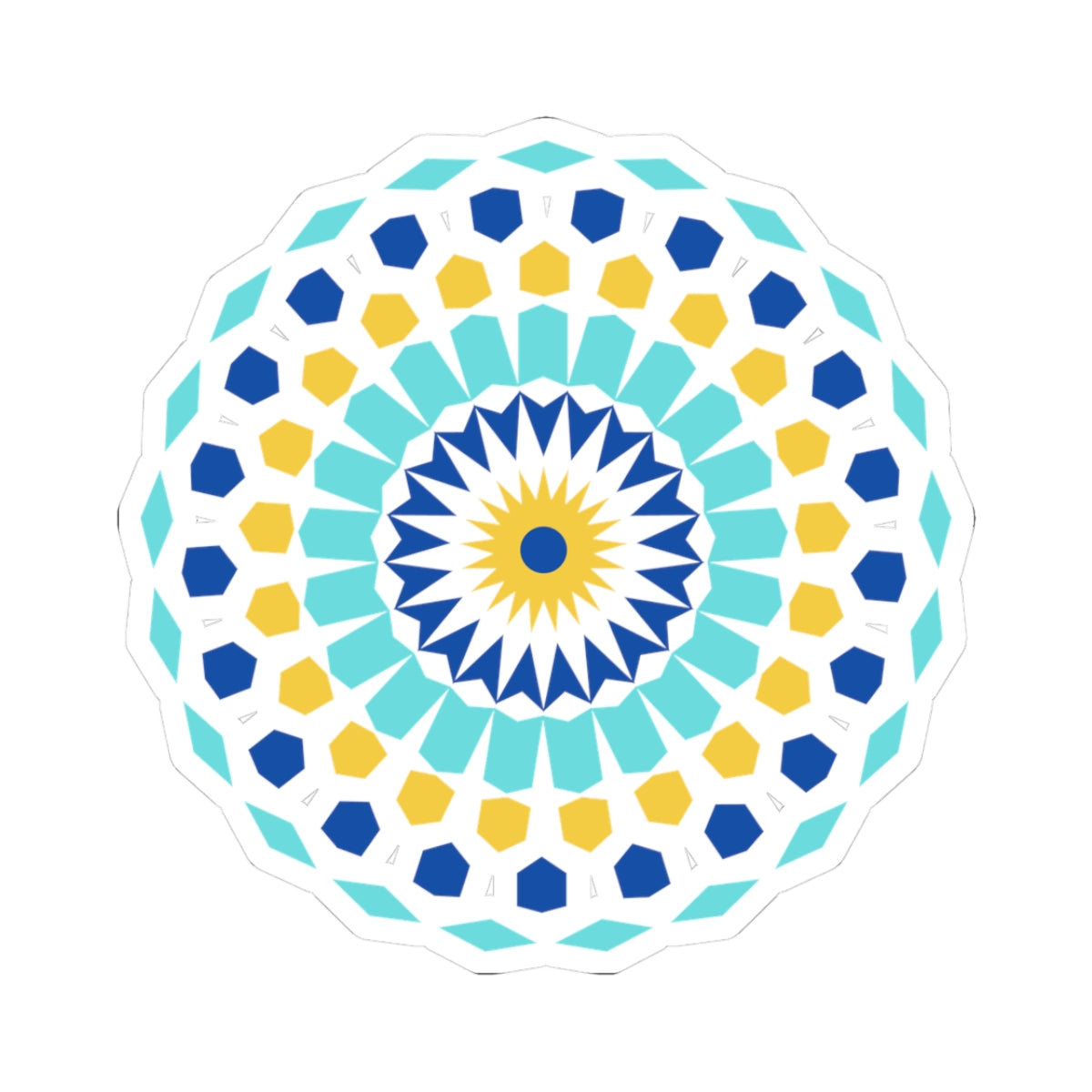 Zellij — Moroccan Geometric Mosaic Tile Art Pattern Sticker
