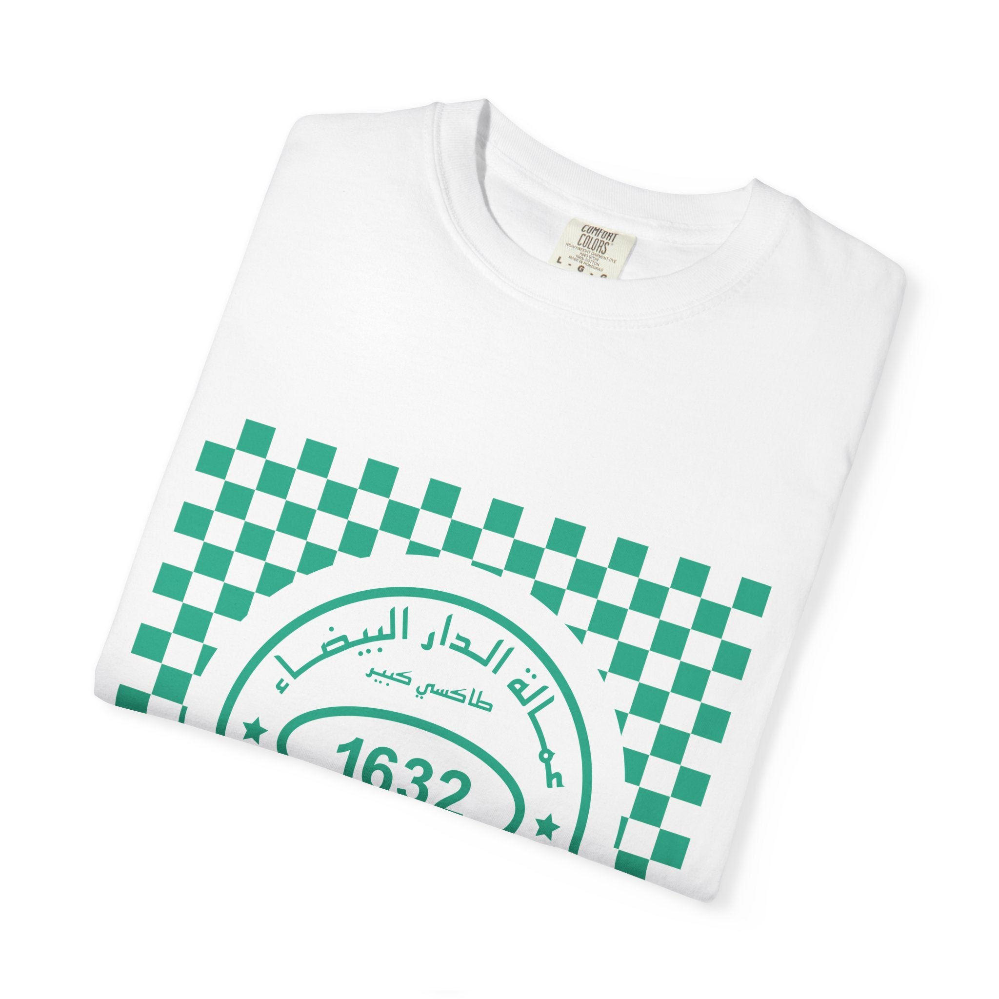 T-shirt graphique Grand Taxi — Logo de porte de taxi de Casablanca