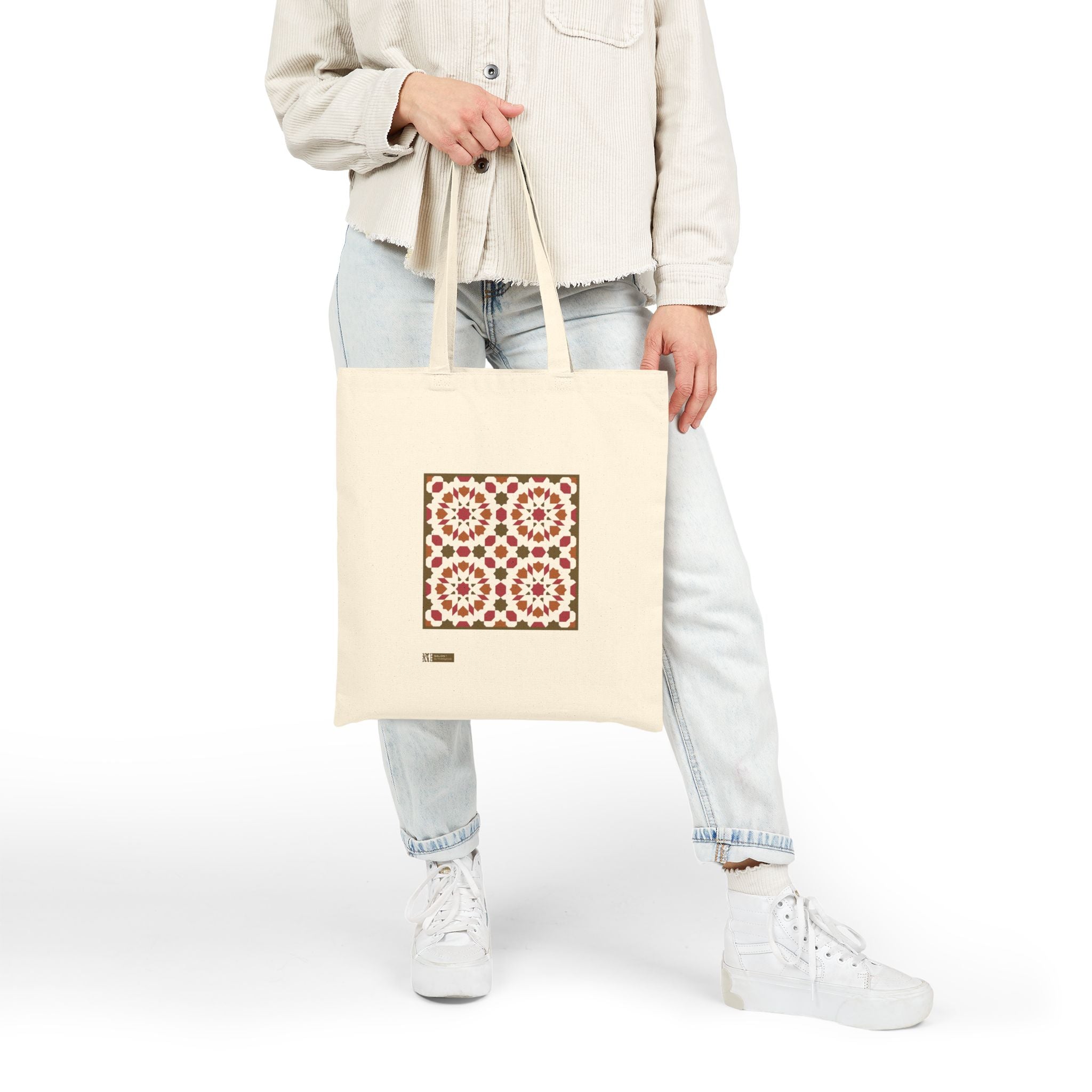 Salon — Printed Cotton Tote Bag Moroccan Inspired Design