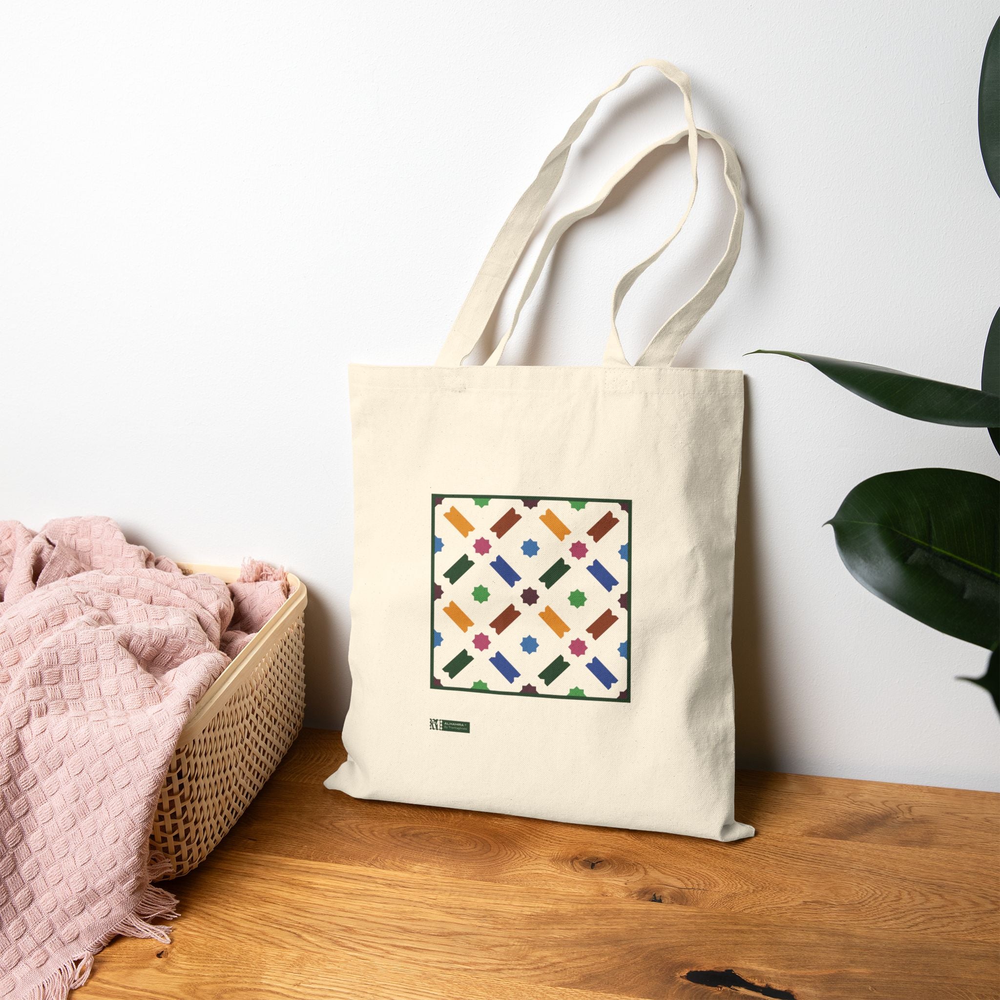 Alhamra — Printed Cotton Tote Bag Moroccan Inspired Design