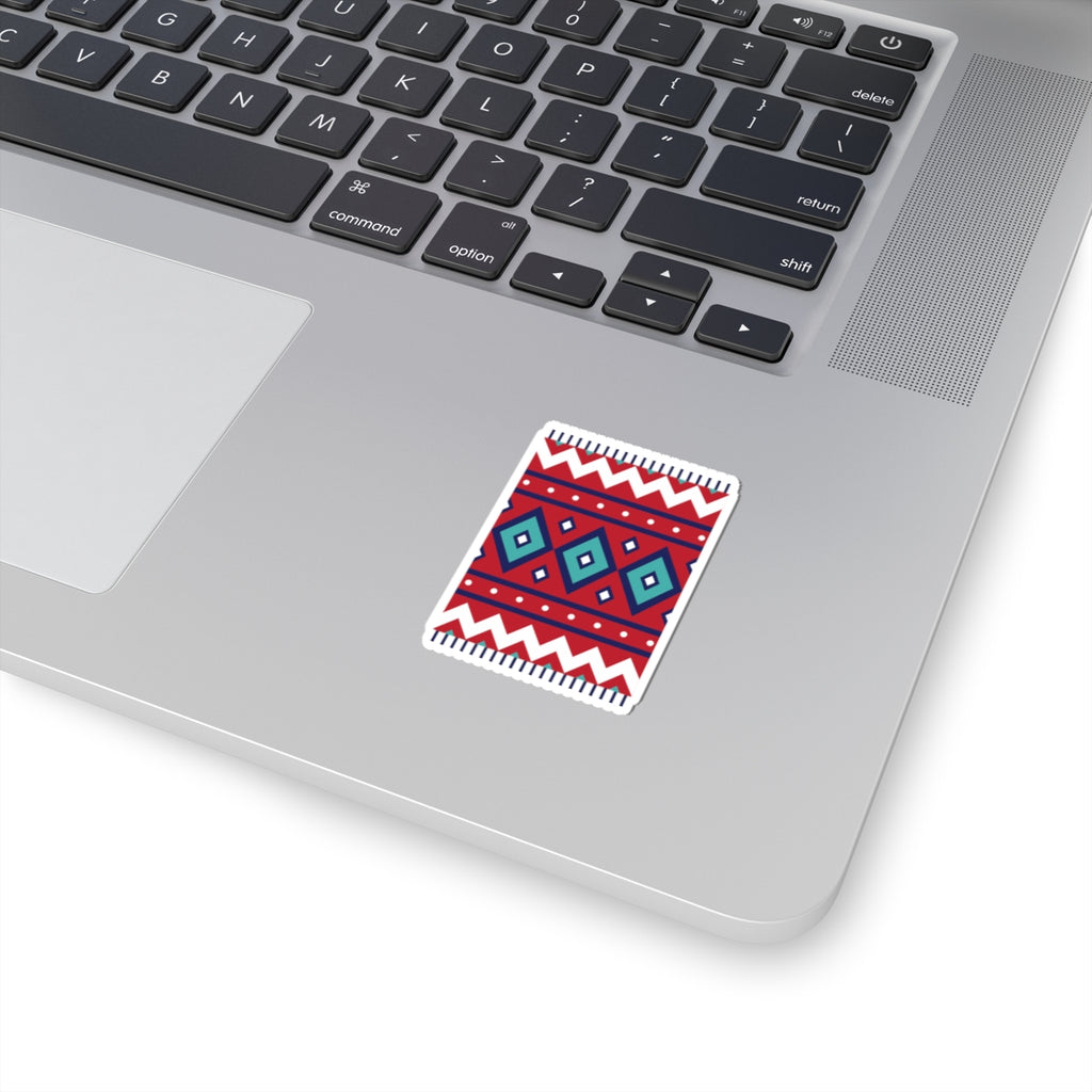 Taznakht — Moroccan Berber Handwoven Rug Diamond Pattern Sticker