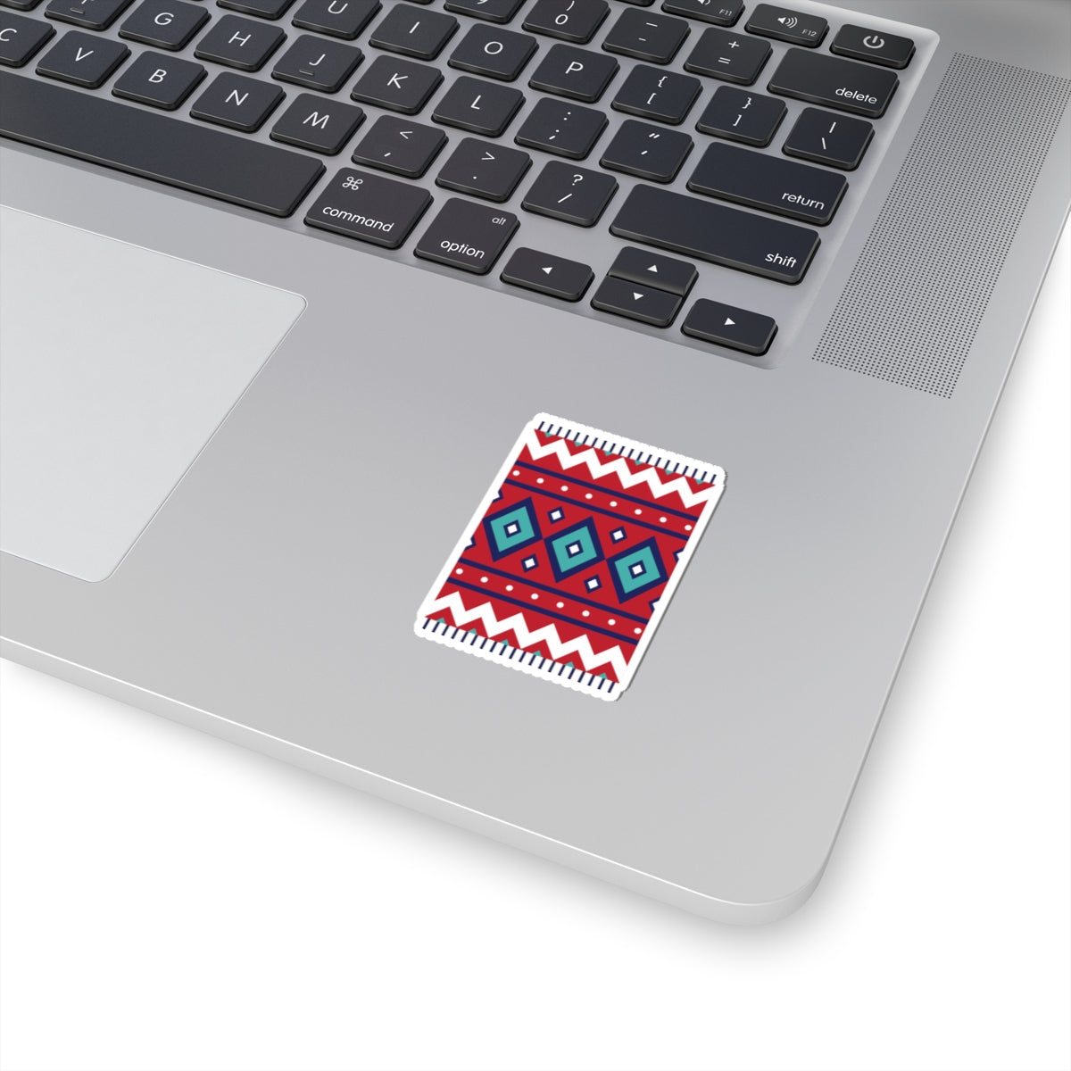Taznakht — Autocollant de Tapis Berbère Marocain Tissé à la Main à Motif Diamant