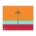 Marrakech, Minimal Palm Tree Wall Canvas — Retro Sunset Tropical Art