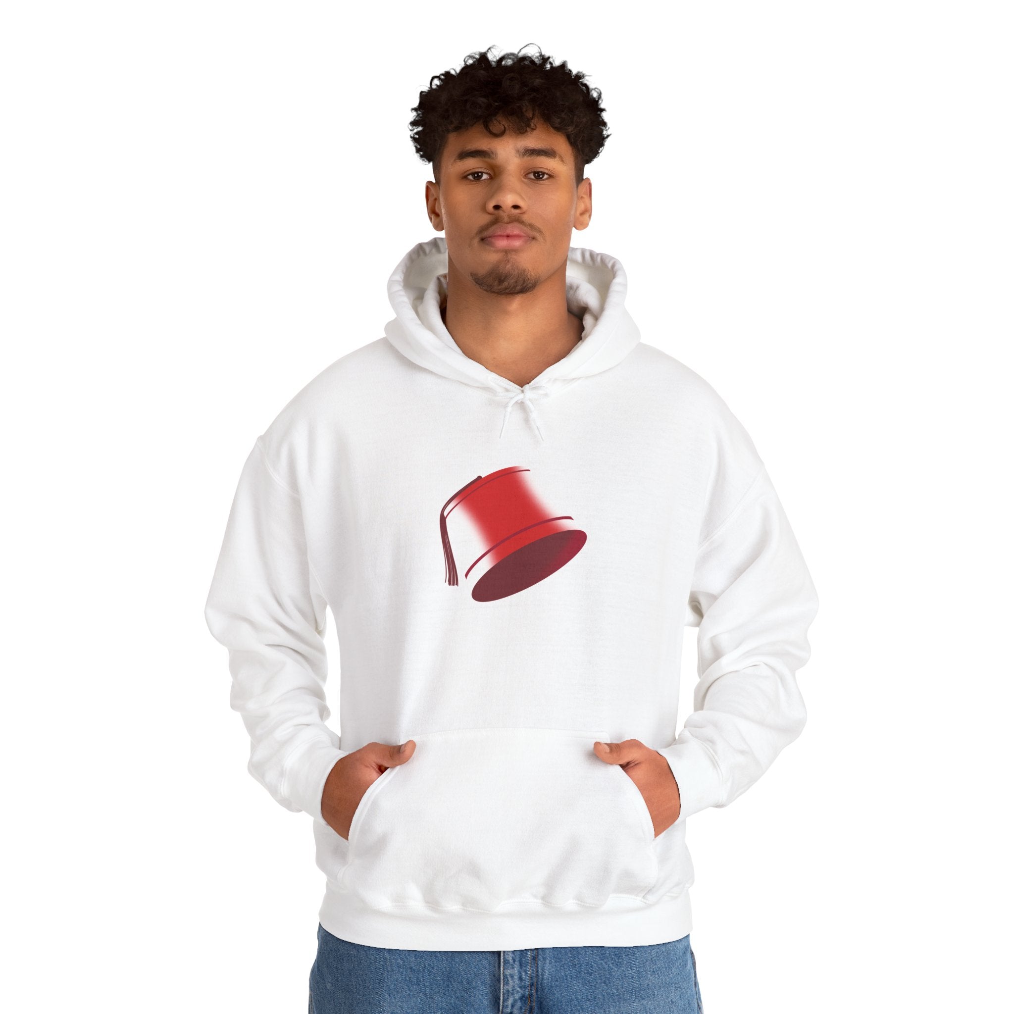 Moroccan Tarbush (Fez) Heritage Hoodie - Cozy Minimalist Sweatshirt
