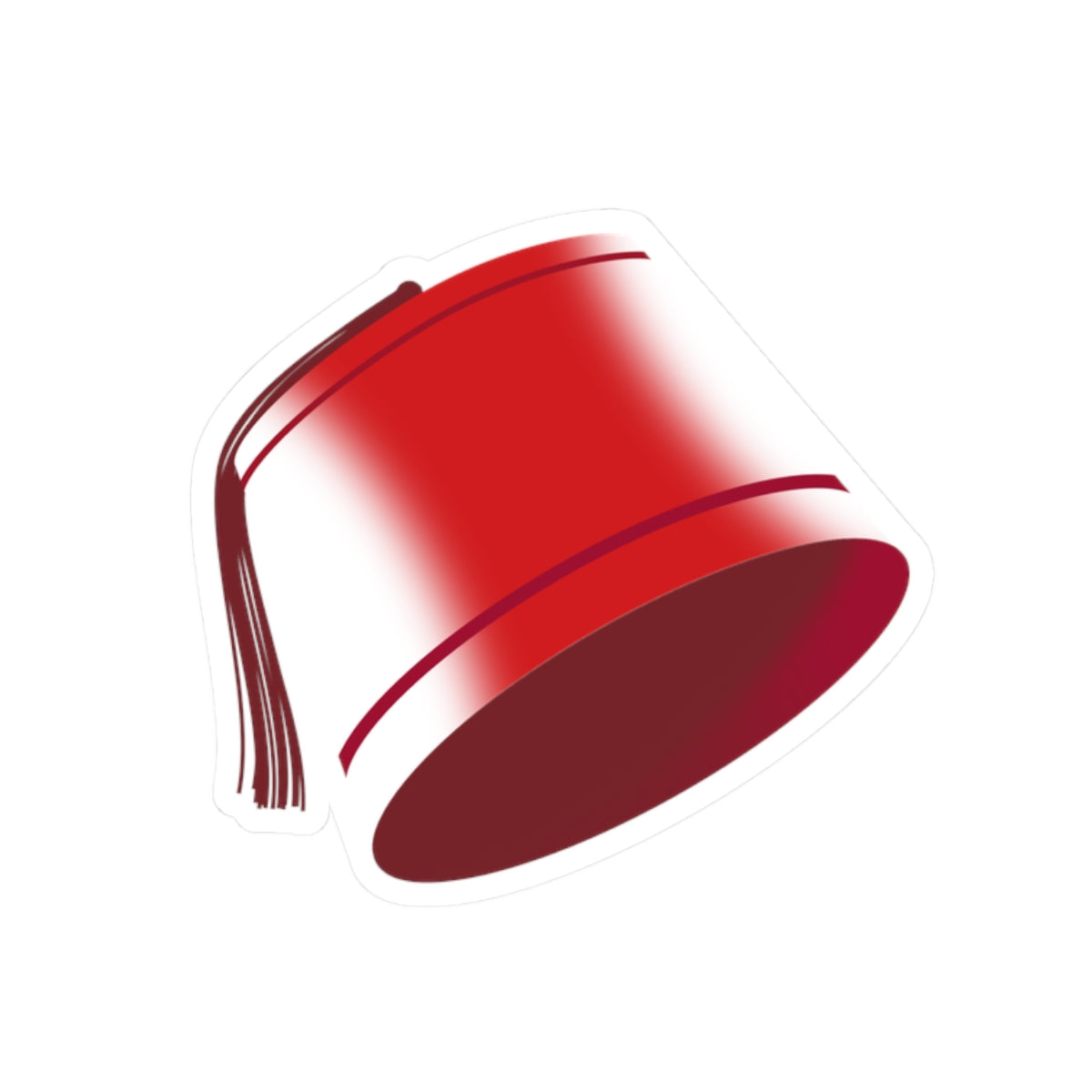 Moroccan Tarbush (Fez) Sticker - Premium Water-Resistant Decal