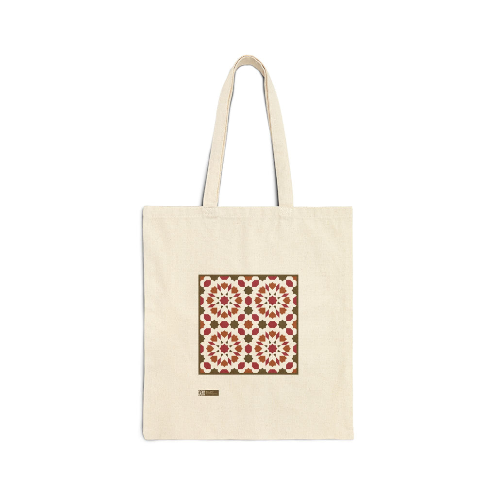 Salon — Printed Cotton Tote Bag Moroccan Inspired Design