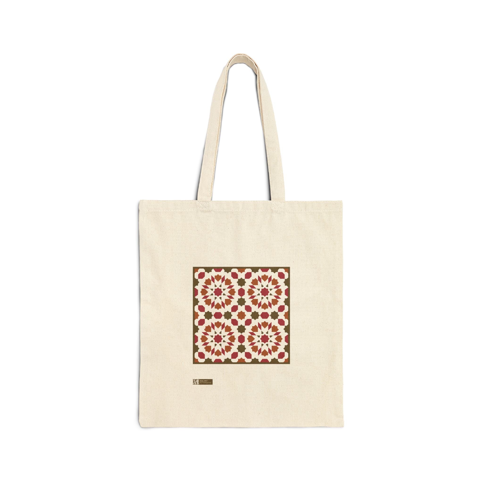 Salon — Printed Cotton Tote Bag Moroccan Inspired Design