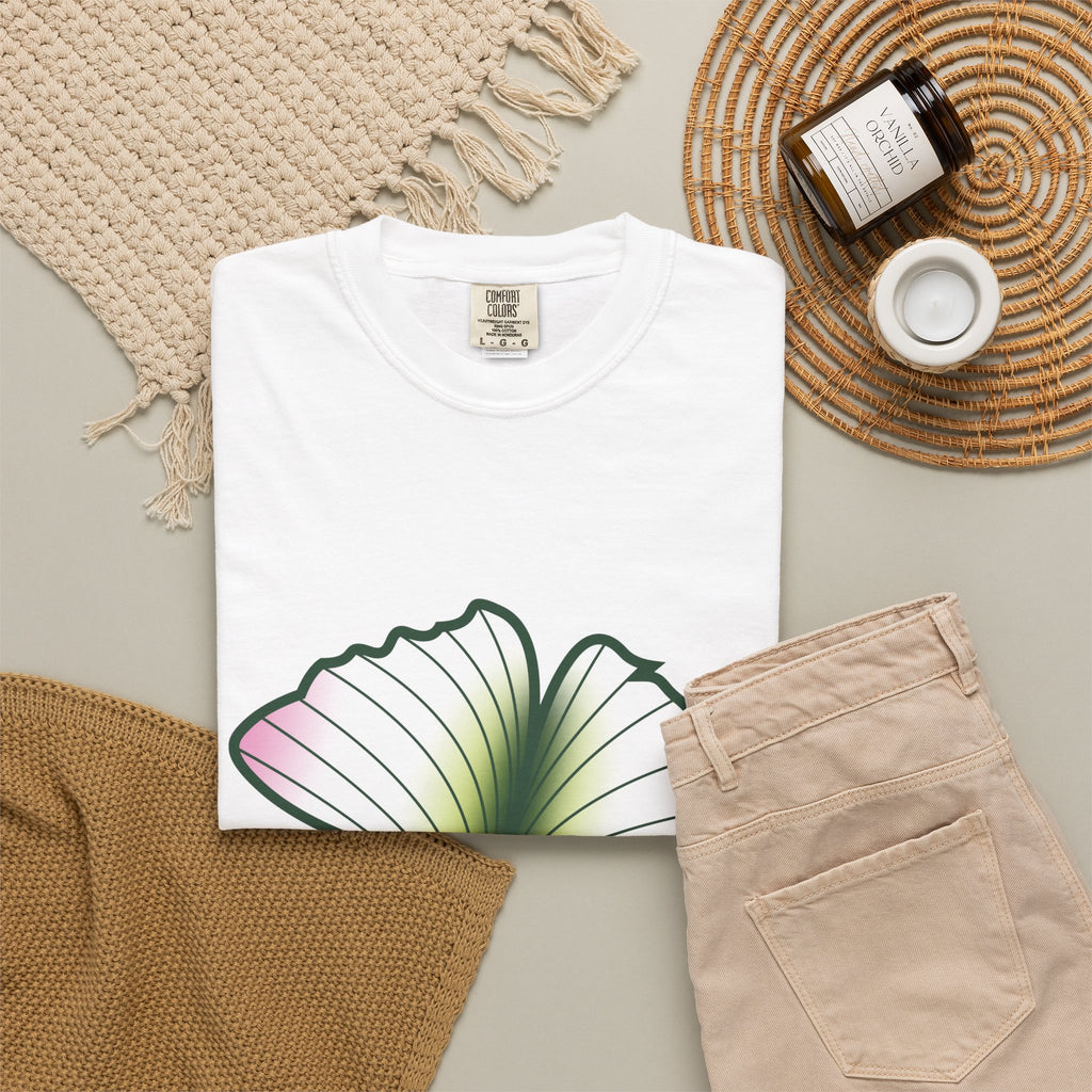 Bakoula — T-Shirt Graphique Botanique Feuille de Mauve Marocaine