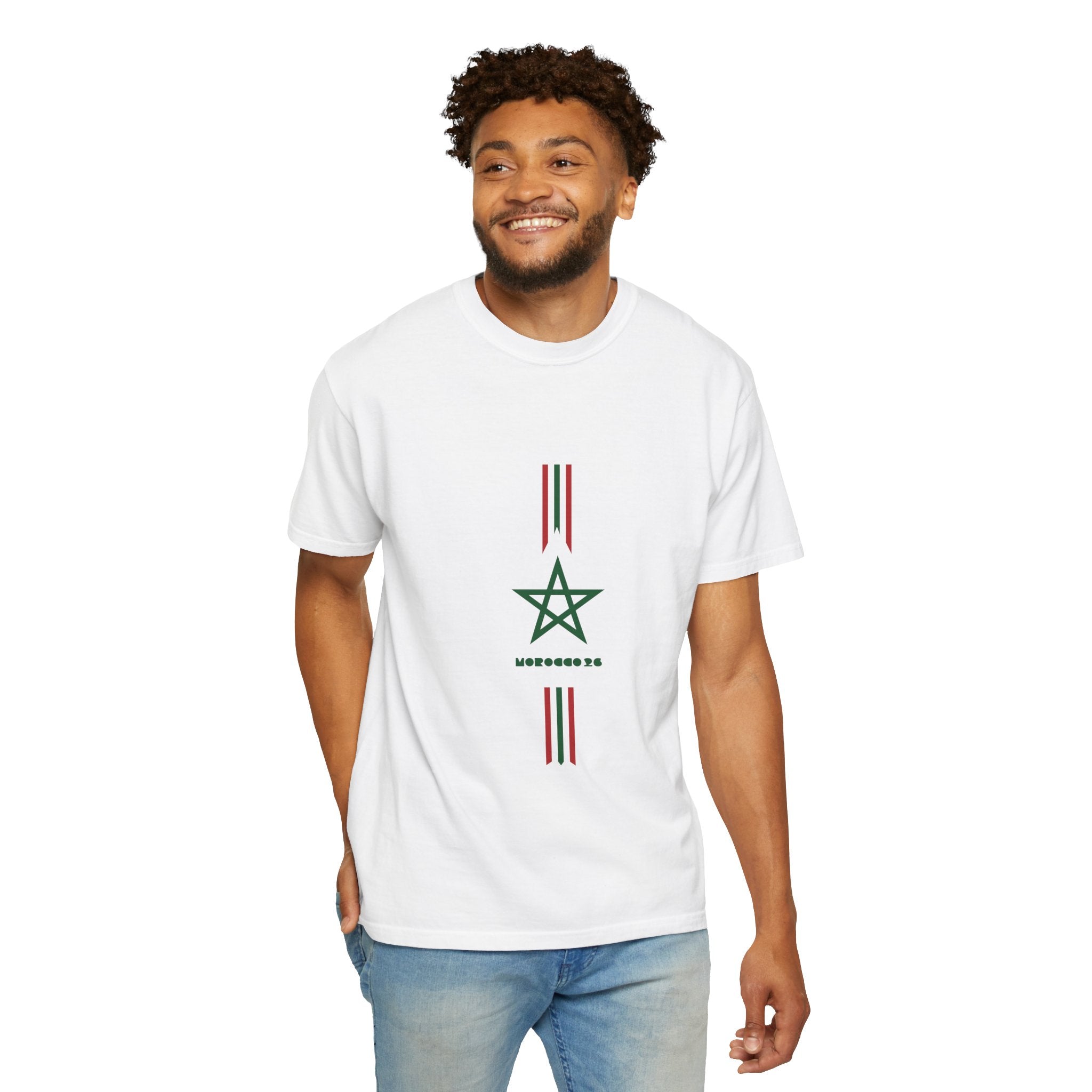 Raya — T-shirt Fierté Lions de l'Atlas Coupe du Monde 2026 Drapeau Maroc