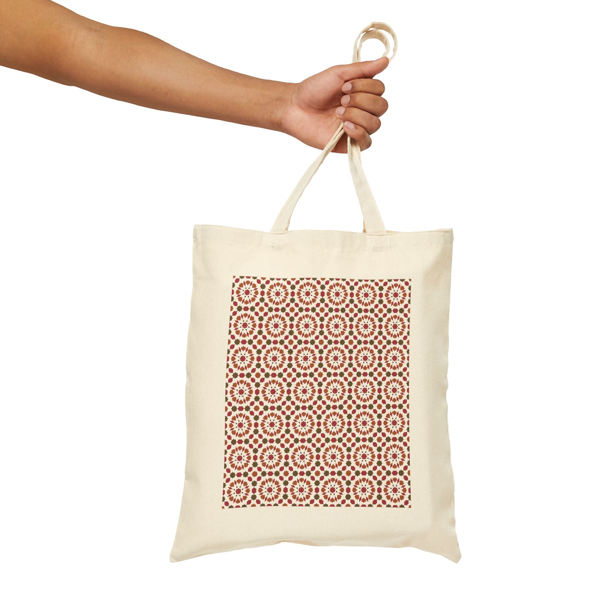 Salon — Printed Cotton Tote Bag Moroccan Inspired Design