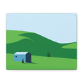 Kodya — Minimalist Green Hills Moroccan Landscape Wall Art