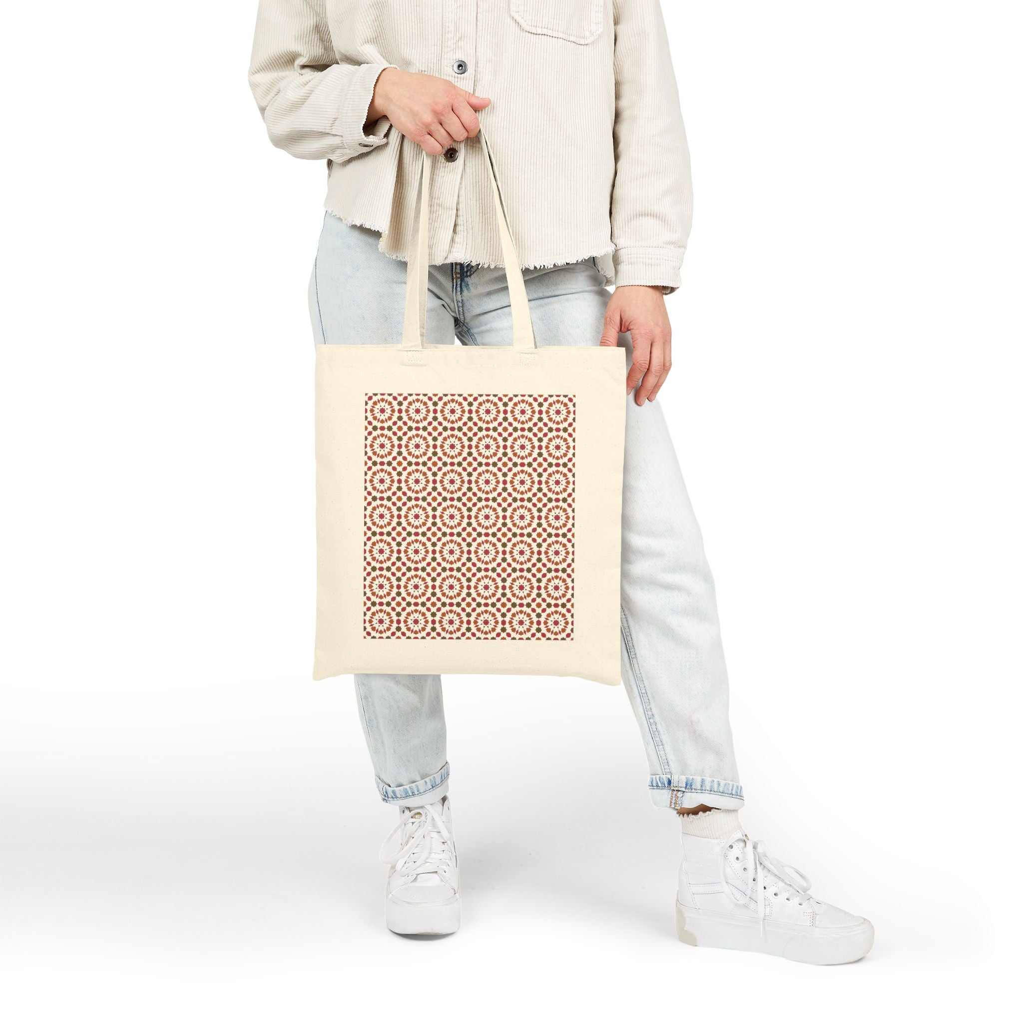 Salon — Printed Cotton Tote Bag Moroccan Inspired Design
