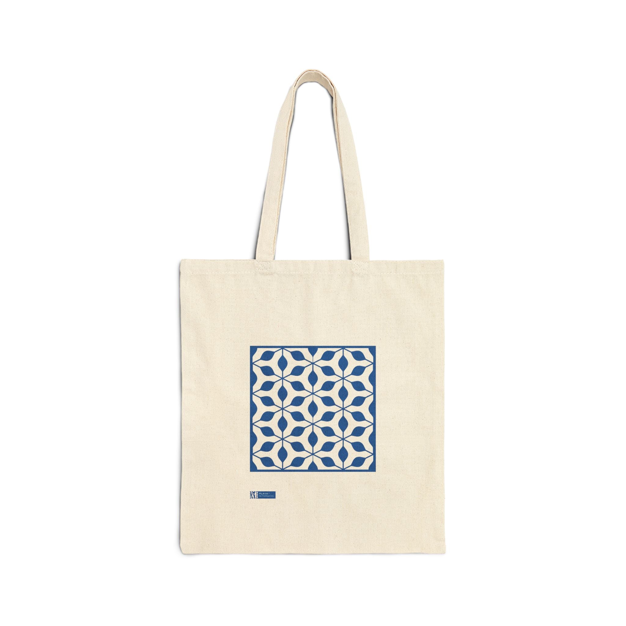 Plava — Printed Cotton Tote Bag Moroccan Inspired Design