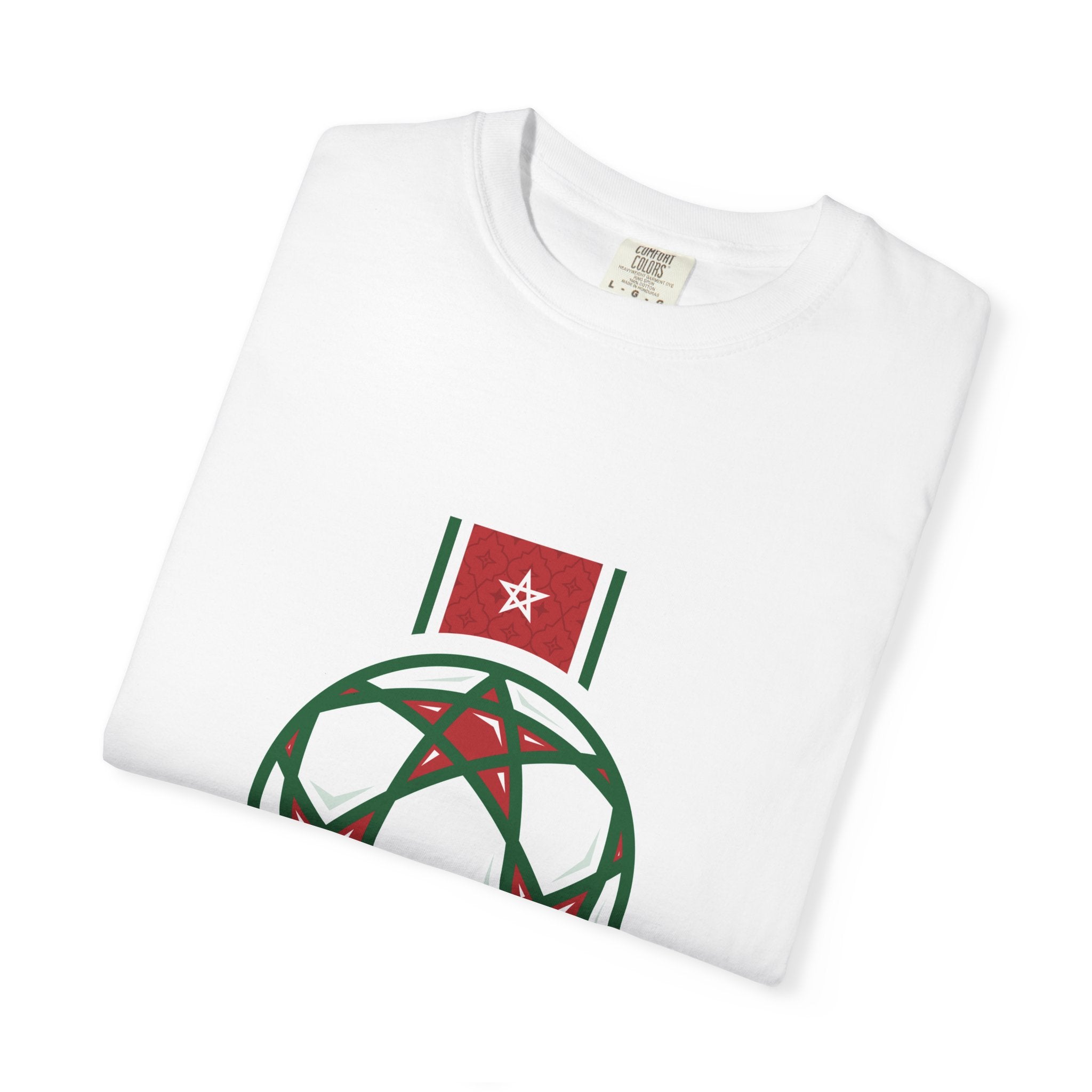 Ballon — T-shirt de supporter Lions de l'Atlas Coupe du Monde de Football 2026 Maroc