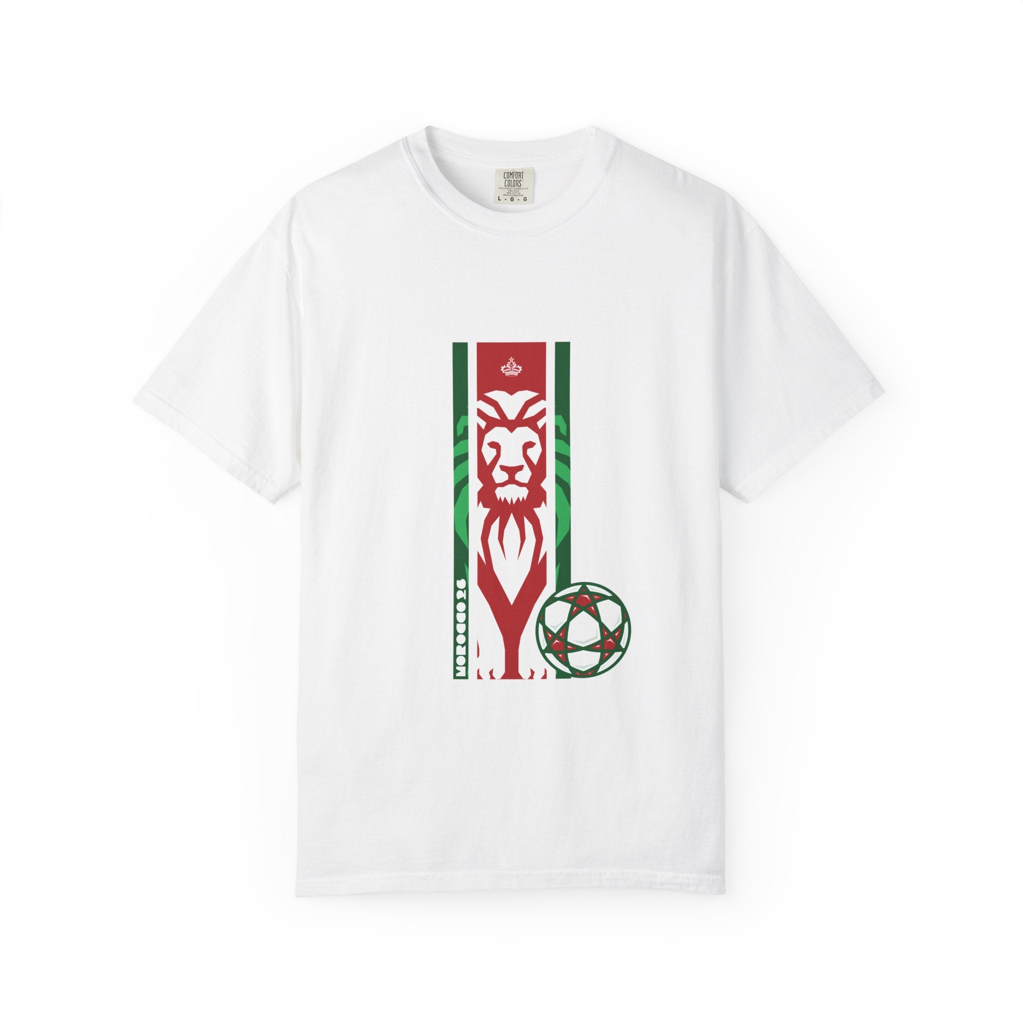 Lion — T-shirt supporter football Lions de l'Atlas Coupe du monde 2026 Maroc